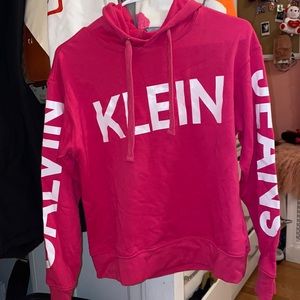 Calvin Klein Jeans Pink Hoodie Size XS
